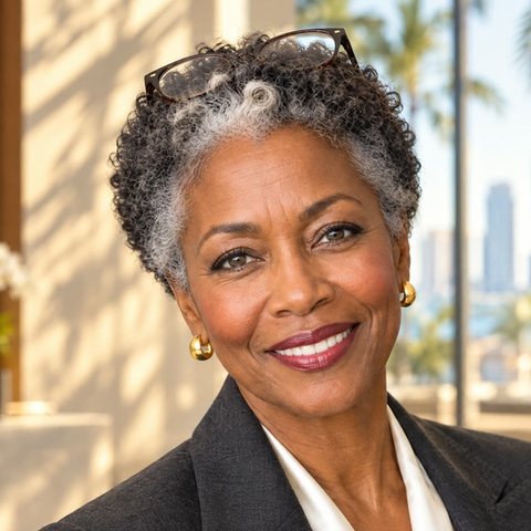 Vera, an AI agent: chief of staff. A smiling woman in a charcoal blazer